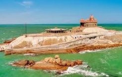 Identify this  popular tourist monument in Kanyakumari built in 1970 and named after: